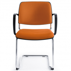 Besucherstuhl orange Freischwinger Konferenzstühle, profim, Bit