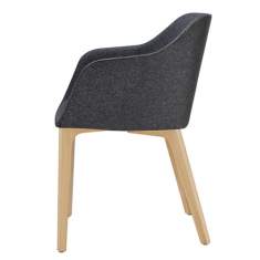 Loungesessel schwarz Büro Clubsessel Design Loungemöbel Brunner, fina club