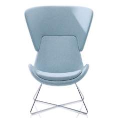 Loungesessel hellblau Büro Clubsessel Design Loungemöbel avi Orangebox