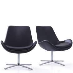 Loungesessel schwarz Büro Clubsessel Design Loungemöbel avi Orangebox