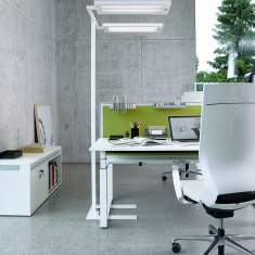 Stehlampe Tageslicht Designer Stehleuchte ergonomische Büroleuchte Waldmann, LAVIGO