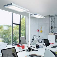 Stehlampe Tageslicht Designer Stehleuchte ergonomische Büroleuchte Waldmann, LAVIGO