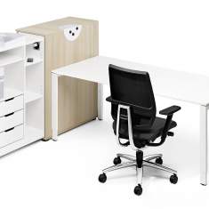 Regalschrank ausziehbar Holz Büroschrank Sedus, Sedus, Hochcontainer plus