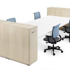 Regalschrank ausziehbar Holz Büroschrank Sedus, Sedus, Hochcontainer plus