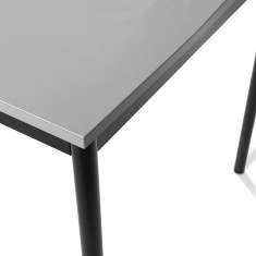 Schreibtisch modern kleine Schreibtische grau, KIM, Alpha Bürotisch