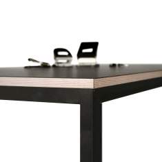 Schreibtisch unterschiedliche Höhen Stehtisch schwarz Büro Schreibtische schwarz Büromöbel modern, KIM, Calma Bürotisch / Stehtisch