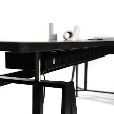 Schreibtisch modern große Schreibtische schwarz, KIM, Cavaletto Konferenztisch