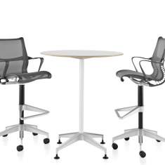 Drehstuhl Netzrücken Barhocker, Herman Miller, Setu Hocker