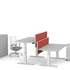Tisch Trennwände Büro Trennwand Schreibtisch, Zemp, Akustik Ansatzwand PRO 40