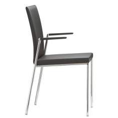Besucherstuhl Holz Besucherstühle schwarz Konferenzstühle Brunner, milanolight comfort