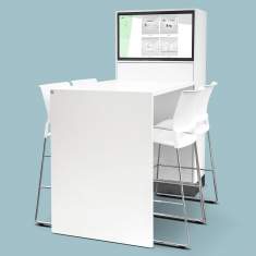 Einrichtungen für Schulungsräume | Interaktive Boards/Tafeln | Konferenztische | Multimediamöbel, Peter Kenkel GmbH, Meeting Island