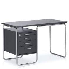 Schreibtisch mit Schubladen, schwarze Schrebtische abschließbar L & C stendal, contor