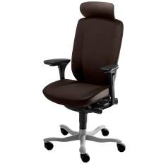 Chefsessel, Leder, Kopfstüzte, Armlehnen | Bürodrehstuhl, Kinnarps, 9000