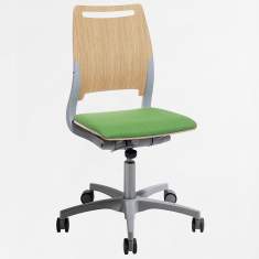 Kinnarps Bürostuhl grün Bürodrehstuhl Holz Kinnarps Kinnarps, Xact