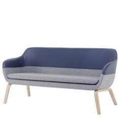 Loungesofa blau grau Sofa Holz, Brunner, crona Lounge