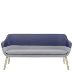 Loungesofa blau grau Sofa Holz, Brunner, crona Lounge