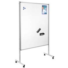 Rollbares Whiteboard Büro Stand Whiteboards auf Rollen, Legamaster, Multiboard XL blue