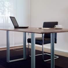 Holz Schreibtisch Büro kleine Schreibtische Design, Fussgestell Metall IGN. Design., IGN. T.