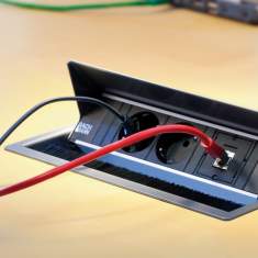 Tischausschnitte Kabelführungen/Elektrifizierungen, BACHMANN, CONI