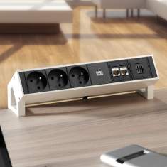 Elektro-Steckdosen Kabelführungen/Elektrifizierungen, BACHMANN, DESK 2