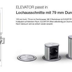 Steckdosen Kabelführungen/Elektrifizierungen, BACHMANN, ELEVATOR