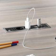 Elektro Steckdosen IT Steckdosen Kabelführungen/Elektrifizierungen, BACHMANN, POWER FRAME