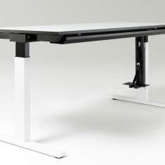 Weißer Schreibtisch höhenverstellbar Büromöbel ergonomische Schreibtische weiß , Zurbuchen, Arbeitsplatzsysteme