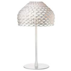 Tischlampe modern Lampenschirm weiß Schreibtischlampe Design LED Tischleuchte, Flos, Tatou