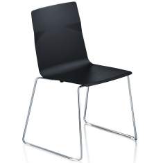 Besucherstuhl Besucherstühle Konferenzstühle schwarz Cafeteria  Stühle, Sedus, meet chair Kufenstuhl