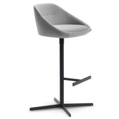 Barstuhl grau offecct, Ezy Barhocker