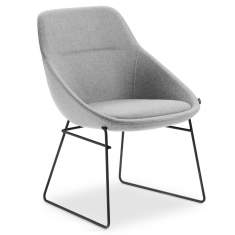 Besucherstuhl grau Sessel Konferenzstuhl Konferenzstühle, offecct, Ezy