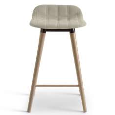 Barstuhl Holz grau offecct, Bop Wood Barhocker
