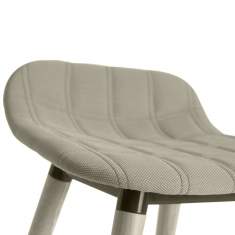 Barstuhl Holz grau offecct, Bop Wood Barhocker