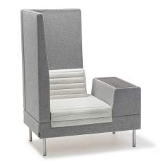 Loungemöbel exklusiv grau Stoff Büro Lounge offecct, Smallroom Plus