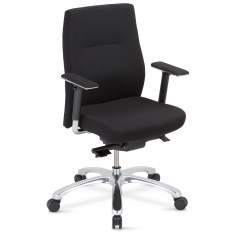 Ergonomischer Bürostuhl Stoffbezug Bürodrehstuhl, Nowy Styl, Nero