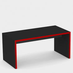 Schreibtisch schwarz rot | massiver moderne Büro Schreibtische rot schwarz Zemp, WANGEN - TISCH