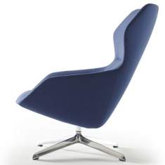 Clubsessel blau Loungemöbel Büro Loungesessel Design Brunner, ray lounge