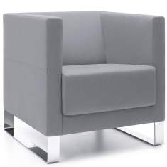 Clubsessel grau Loungemöbel Büro Loungesessel Design, profim, Vancouver Lite - Sessel