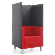 Clubsessel rot Loungemöbel Büro Loungesessel Design, profim, Vancouver Lite - Sessel