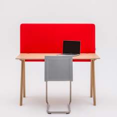 Tisch-Organisations/Trennwandsysteme, MUTE Design, Akustik Tischtrennwand Duo