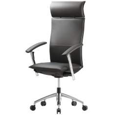 Ergonomischer Bürostuhl Leder Bürodrehstuhl schwarz, Grammer Office (Nowy Styl Group), Tiger Up