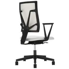 Ergonomischer Bürostuhl weiss Bürodrehstuhl Netzgewebe Drehstuhl Büro Nowy Styl, 4ME