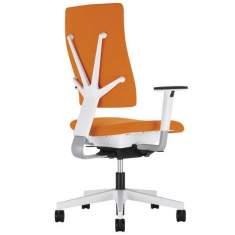 Ergonomischer Bürostuhl Stoff orange Bürodrehstuhl, Nowy Styl, 4ME