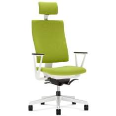 Ergonomischer Bürostuhl Kopfstütze Bürodrehstuhl grün, Nowy Styl, 4ME