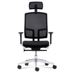 Drehstühle Büro schwarz Bürostühle mit Armlehnen, fm Büromöbel, NetGo
