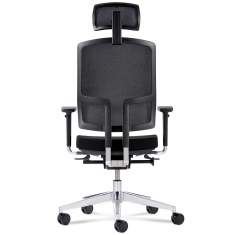 Bürostühle mit Armlehnen Schreibtischstühle schwarz, fm Büromöbel, NetGo