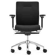 Bürostühle mit Armlehnen Schreibtischstühle schwarz, fm Büromöbel, Startup2