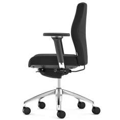 Bürostühle mit Armlehnen Schreibtischstühle schwarz, fm Büromöbel, Startup2