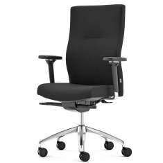 Bürostühle mit Armlehnen Schreibtischstühle schwarz, fm Büromöbel, Startup2