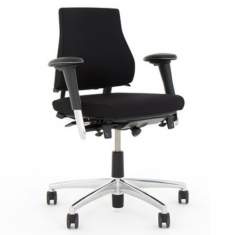 Bürostühle mit Armlehnen Schreibtischstühle schwarz, BMA-Ergonomics, Axia 2.1